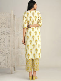 Thumbnail for Sangria Ethnic Motifs Printed Gotta Patti Kurta With Trouser & Dupatta - Distacart