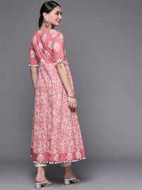 Thumbnail for Biba Women Assorted Pure Cotton Ethnic Motifs Printed Anarkali Kurta - Distacart