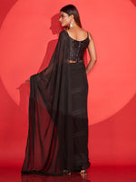 Thumbnail for Tikhi Imli Zari Striped Saree - Distacart