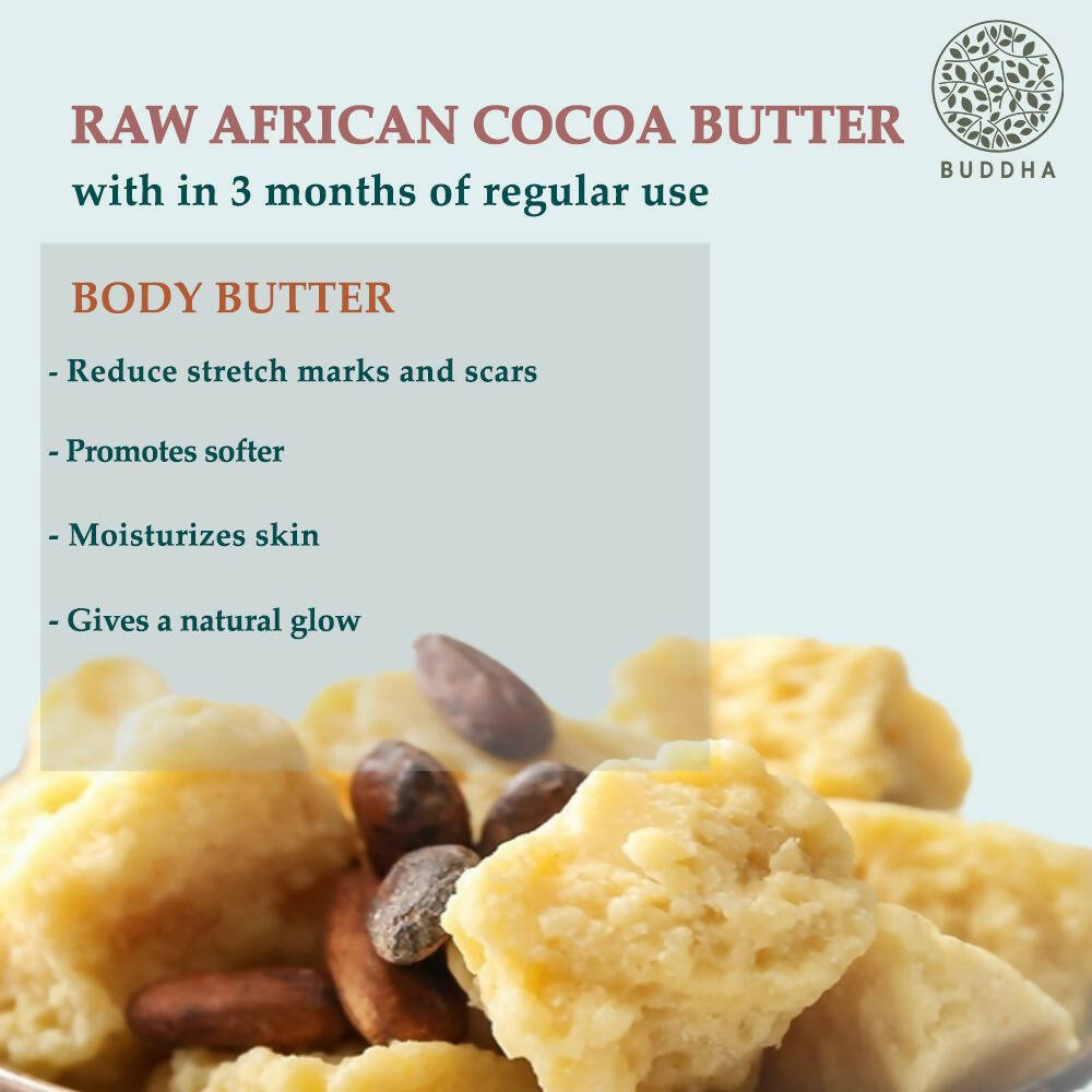 Buddha Natural Cocoa Butter Unrefined - o Help protect the skin, moisturized & hydrated Skin - Distacart