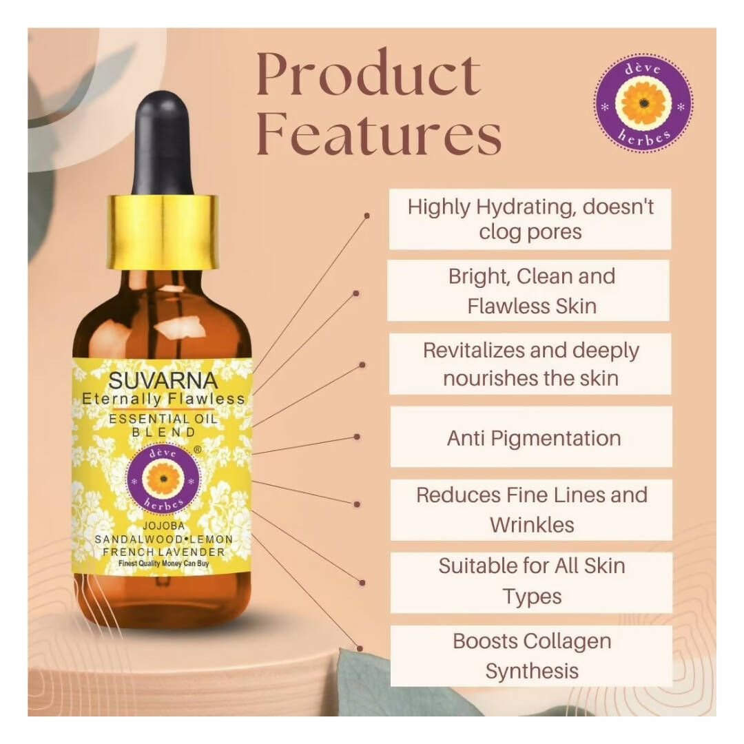 Deve Herbes Suvarna Fair & Flawless Essential Oil - Distacart
