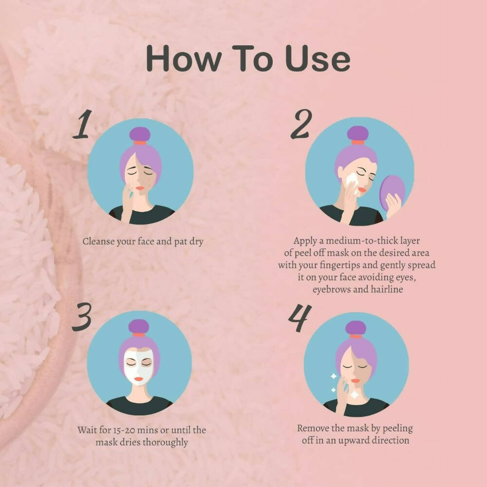 Glamveda Rice & Ceramide Korean Glass Skin Peel Off Mask - Distacart