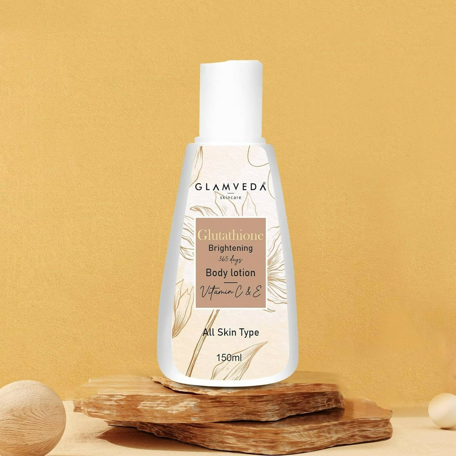 Glamveda Glutathione Brightening Body Lotion With Vitamin C - Distacart