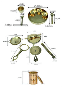 Thumbnail for Desi Toys Premium Brass Pretend Play Kitchen Set - Distacart