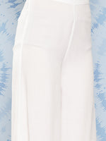 Thumbnail for InWeave Women's White Strappy Set With White Red Round Motif Dupatta - Distacart