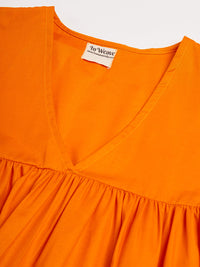 Thumbnail for InWeave Women's Orange Flared Kurta Palazzo Set - Distacart
