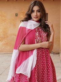 Thumbnail for Kalini Ethnic Motifs Printed A-Line Kurta With Sharara & Dupatta - Distacart