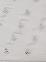 Thumbnail for Tikhi Imli Grey Embroidered Mirror-Work Saree - Distacart