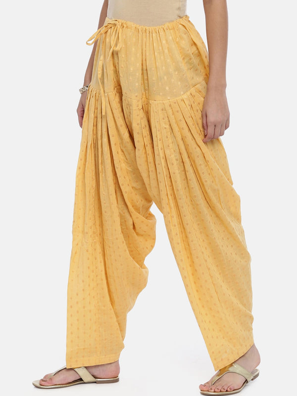 Souchii Women Beige Woven Design Patiala - Distacart