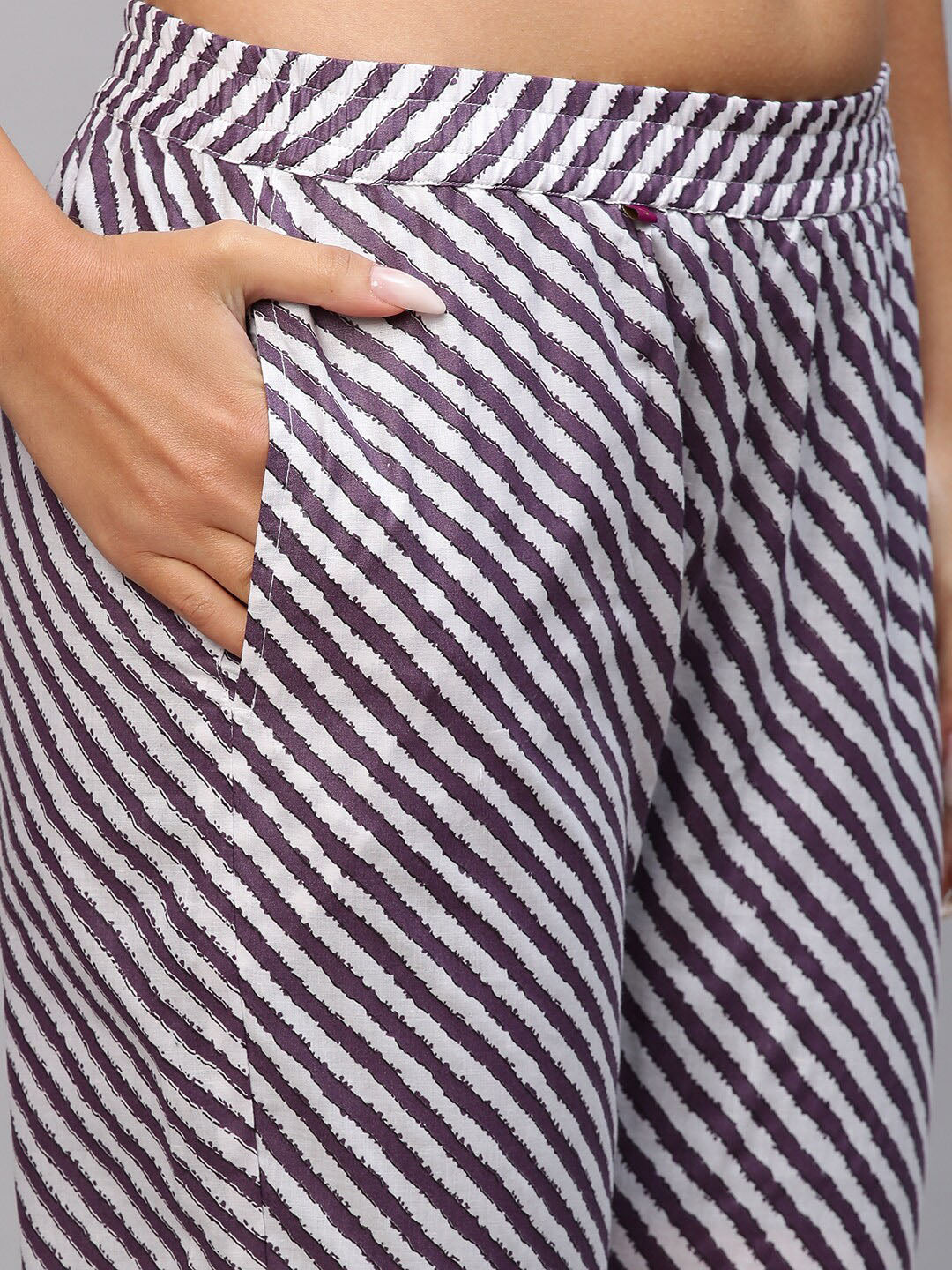 Kalini Ethnic Motifs Printed Straight Kurta with Trousers - Distacart