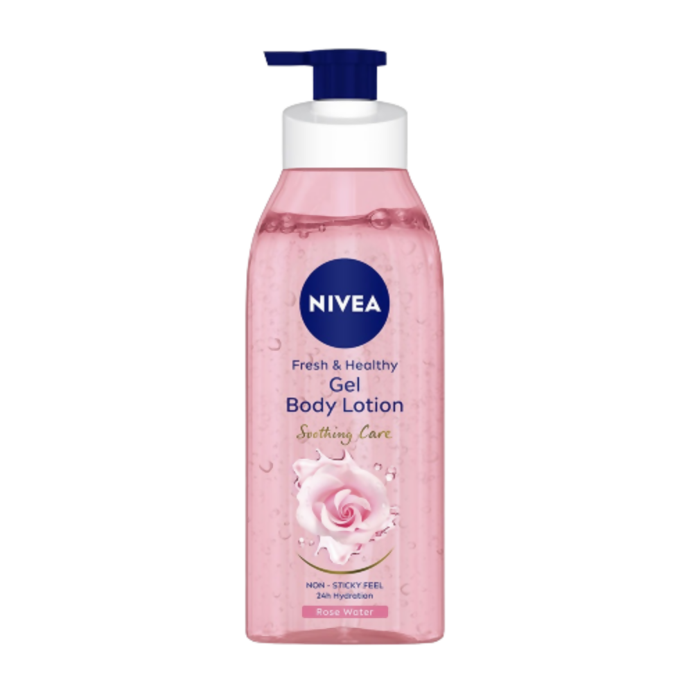 Nivea Fresh & Healthy Rose Water Gel Body Lotion Non Sticky Feel - Distacart