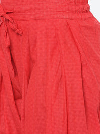 Thumbnail for Biba Women Red Printed Kurta with Salwar - Distacart
