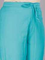 Thumbnail for Kalini Women Blue Ethnic Motifs Printed Pure Cotton Kurta with Trousers & With Dupatta - Distacart