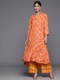 Thumbnail for Biba Floral Printed A-Line Kurta with Palazzos - Distacart