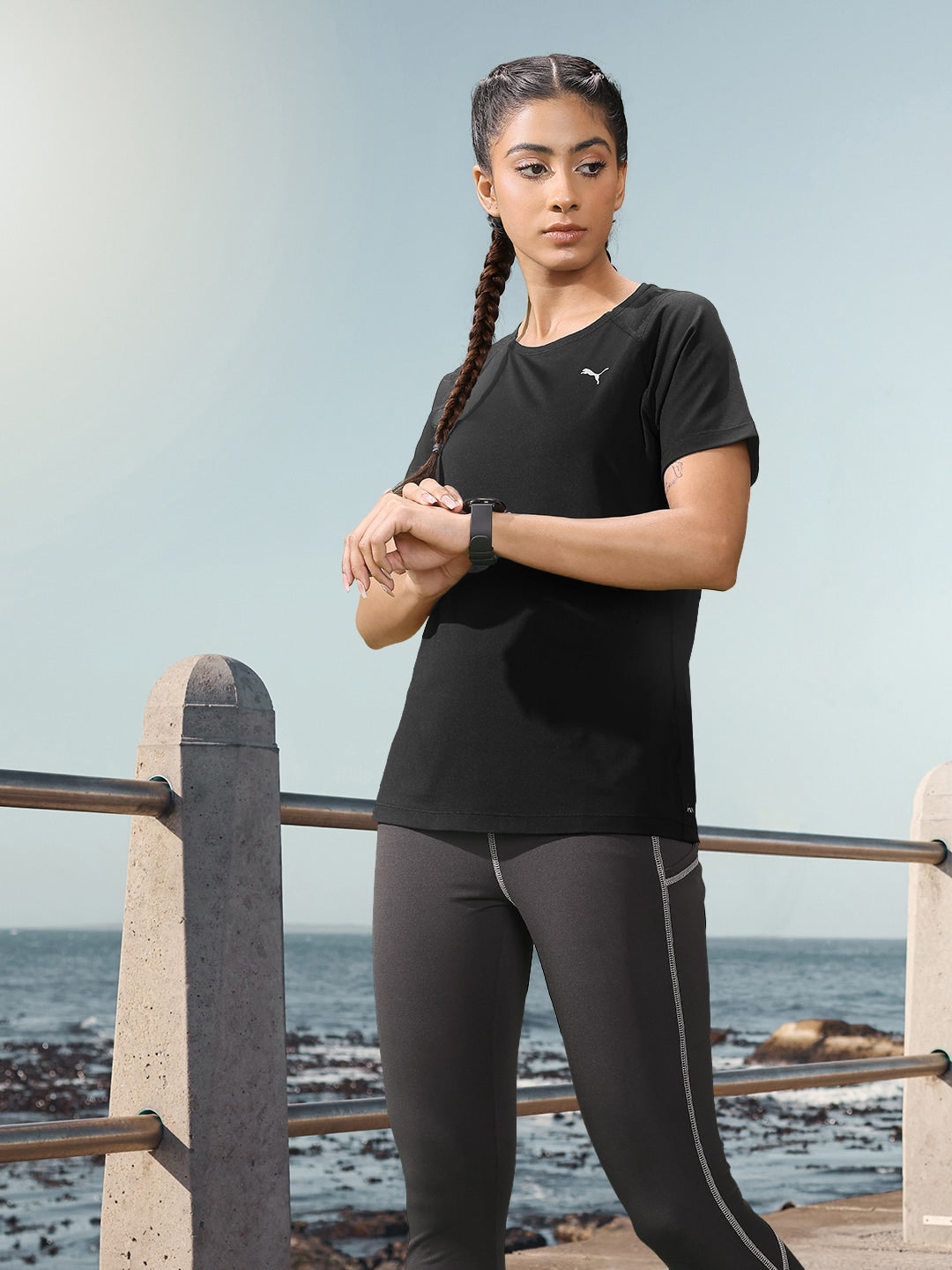 Puma RUN CLOUDSPUN Slim Fit dryCELL Running T-shirt - Distacart
