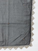 Thumbnail for Khushal K Women Black Sequinned Kurta with Trousers & With Dupatta - Distacart