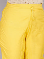 Thumbnail for Kalini Women Yellow Floral Printed Pure Cotton Kurta with Trousers & Dupatta - Distacart