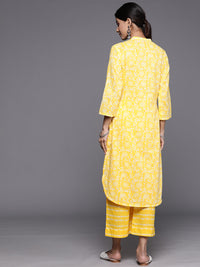 Thumbnail for Biba Pure Cotton Printed Straight Kurta With Palazzos - Distacart