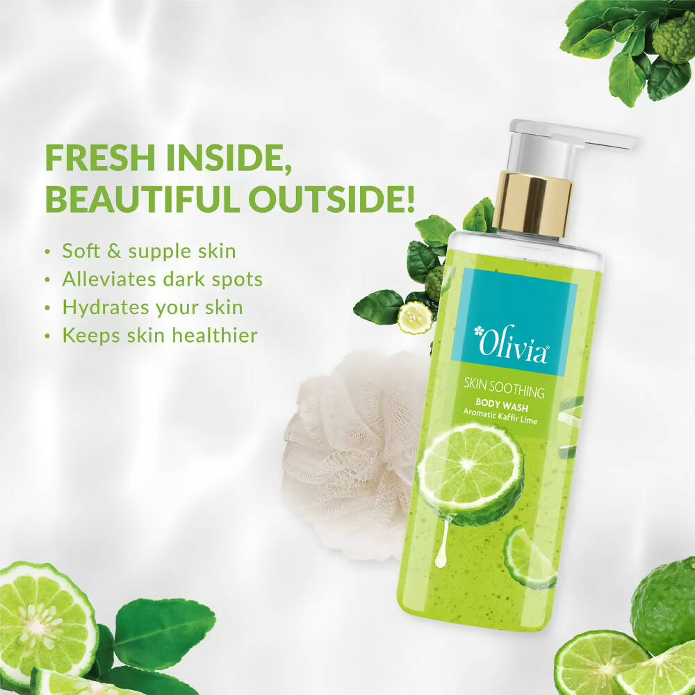 Olivia Skin Soothing Body Wash Aromatic Kaffir Lime - Distacart