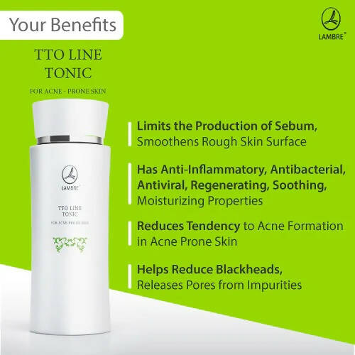 Lambre TTO Line Tonic Toner For Acne Prone Skin - Distacart