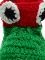 Thumbnail for Chutput Kids Woollen Hand Knitted Superhero Detailed Booties - Green - Distacart