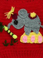 Thumbnail for Chutput Kids Woollen Hand Knitted Jumbo Sweater For Baby Boys - Red - Distacart