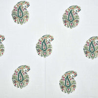 Thumbnail for Paisley Hand Block Printed Double 90x108 Inches Bedspread with 2 Pillow Covers - Distacart