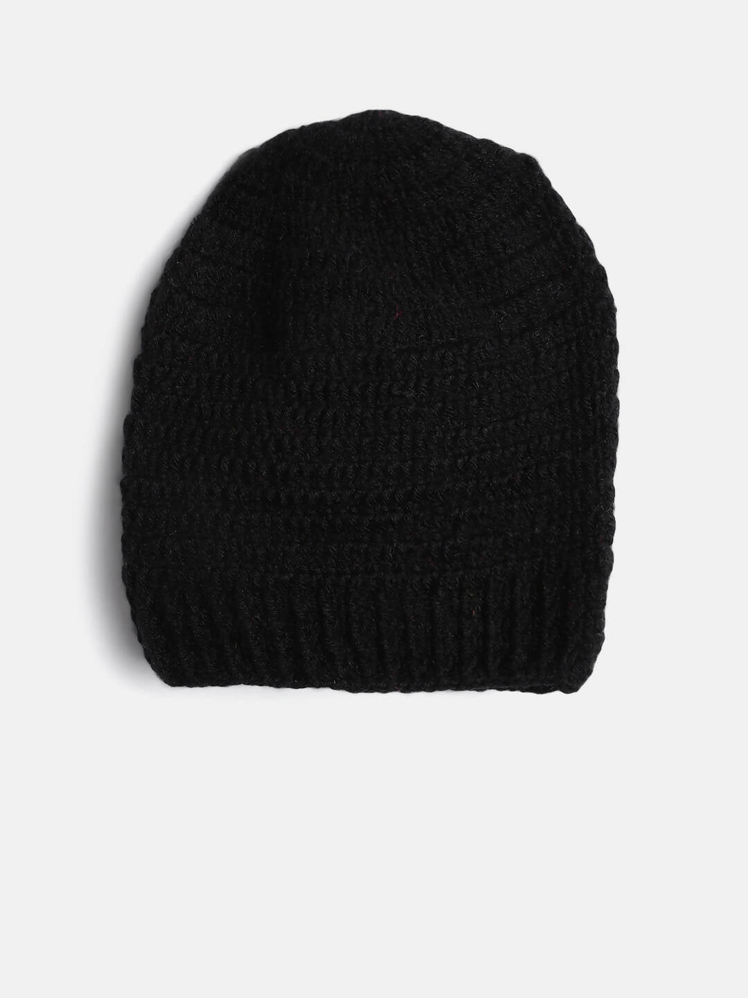 Chutput Kids Woollen Hand Knitted Monster Face Detail Cap - Black - Distacart