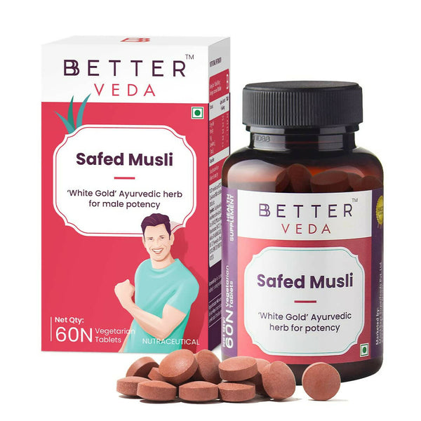 BBETTER Veda Safed Musli Powder Tablets - Distacart