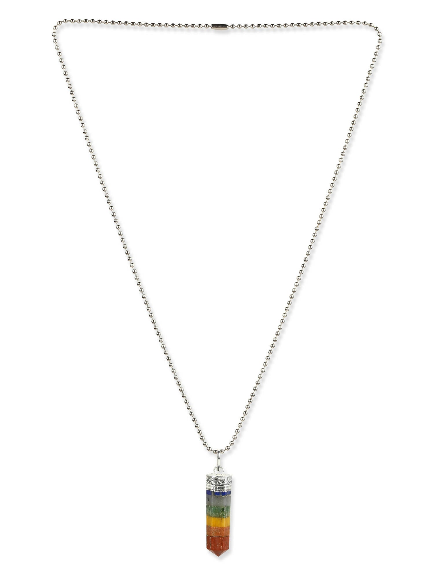 Silver-Plated Necklace - Ruby Raang - Distacart