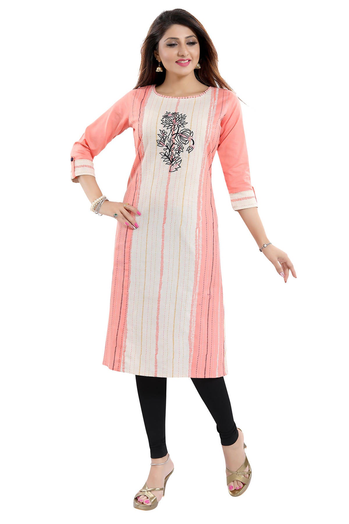 Snehal Creations Tantalising Tomato Cotton Printed Tunic For Everyday Wear - Distacart