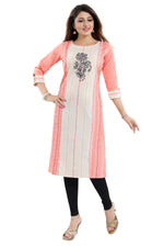 Thumbnail for Snehal Creations Tantalising Tomato Cotton Printed Tunic For Everyday Wear - Distacart