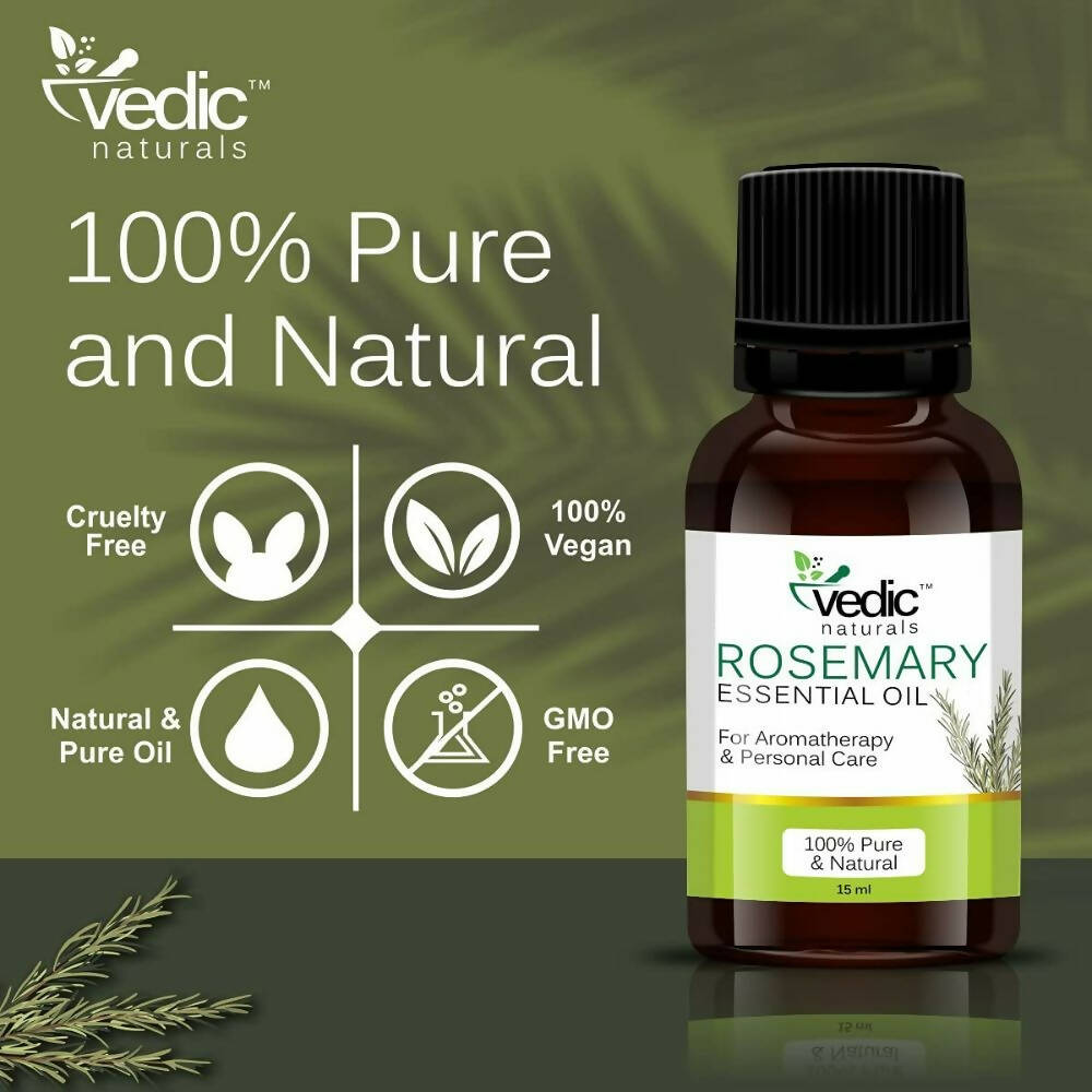 Vedic Naturals Rosemary Essential Oil - Distacart