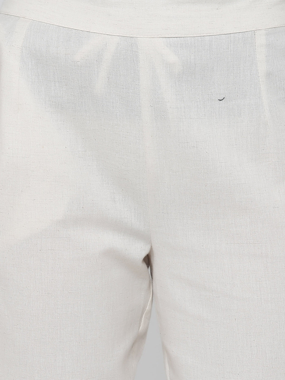 Juniper Women Offwhite Cotton Flex Solid Slim Fit Pant/Slim Pant - Distacart