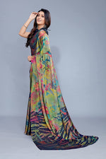 Thumbnail for Mirchi Fashion Women's Chiffon Forest Designer Saree