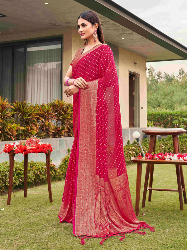 Tikhi Imli Woven Design Zari Art Silk Saree - Distacart