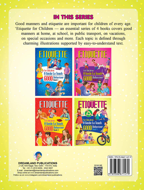 Dreamland Etiquette for Children Book 4 - A Guide to Teach Good Behaviour - Distacart