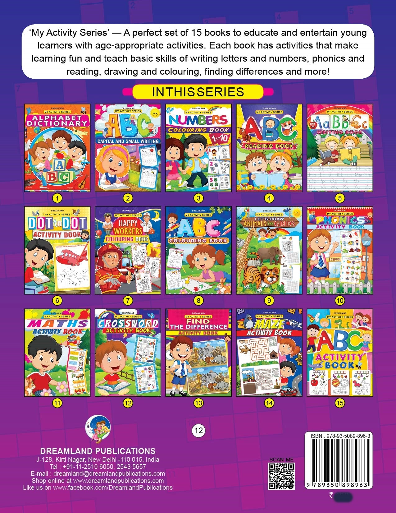 Dreamland My Activity- Crossword Activity Book - Distacart