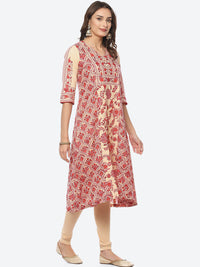 Thumbnail for Biba Women Floral Printed V-Neck Kurta With Leggings With Dupatta - Distacart