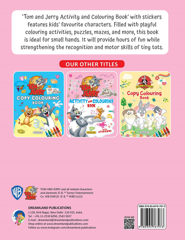 Dreamland Tom and Jerry Activity and Colouring Book - Distacart