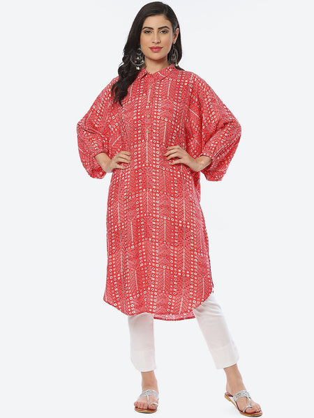 Biba Women Ethnic Motifs Printed Kurta - Distacart