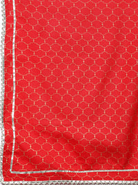 Thumbnail for HERE&NOW Floral Yoke Design Regular Thread Work Kurta with Trousers & With Dupatta - Distacart