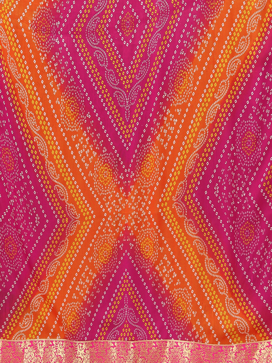 Kalini Bandhani Printed Saree - Distacart
