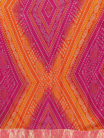 Thumbnail for Kalini Bandhani Printed Saree - Distacart