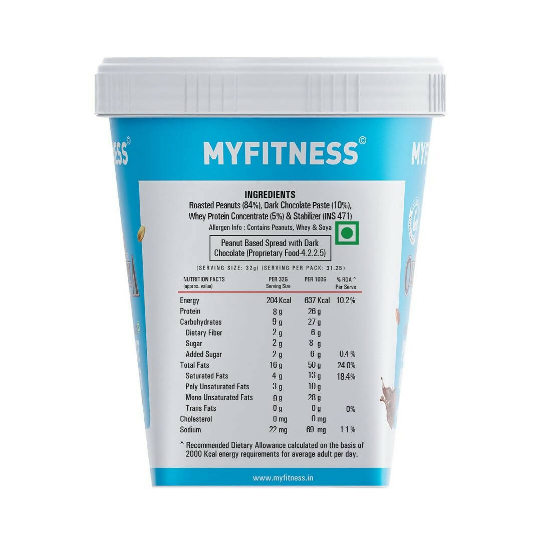 Myfitness High Protein Dark Chocolate Peanut Butter Smooth - Distacart