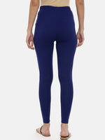 Thumbnail for Souchii Women Navy Blue Solid Slim-Fit Ankle-Length Leggings - Distacart