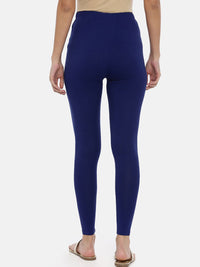 Thumbnail for Souchii Women Navy Blue Solid Slim-Fit Ankle-Length Leggings - Distacart