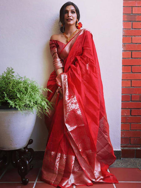 Kalini Woven Design Zari Banarasi Saree - Distacart