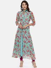 Thumbnail for Souchii Purple Solid Slim-Fit Churidar-Length Leggings - Distacart
