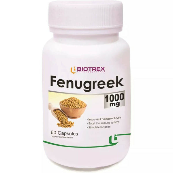Biotrex Fenugreek 1000mg Capsules - Distacart
